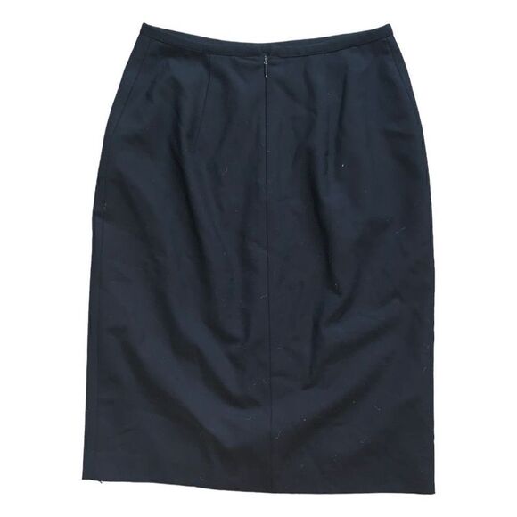 🐿️ BCBG MaxAzria Black Wool Blend Pencil Skirt Size 0 - Picture 2 of 3